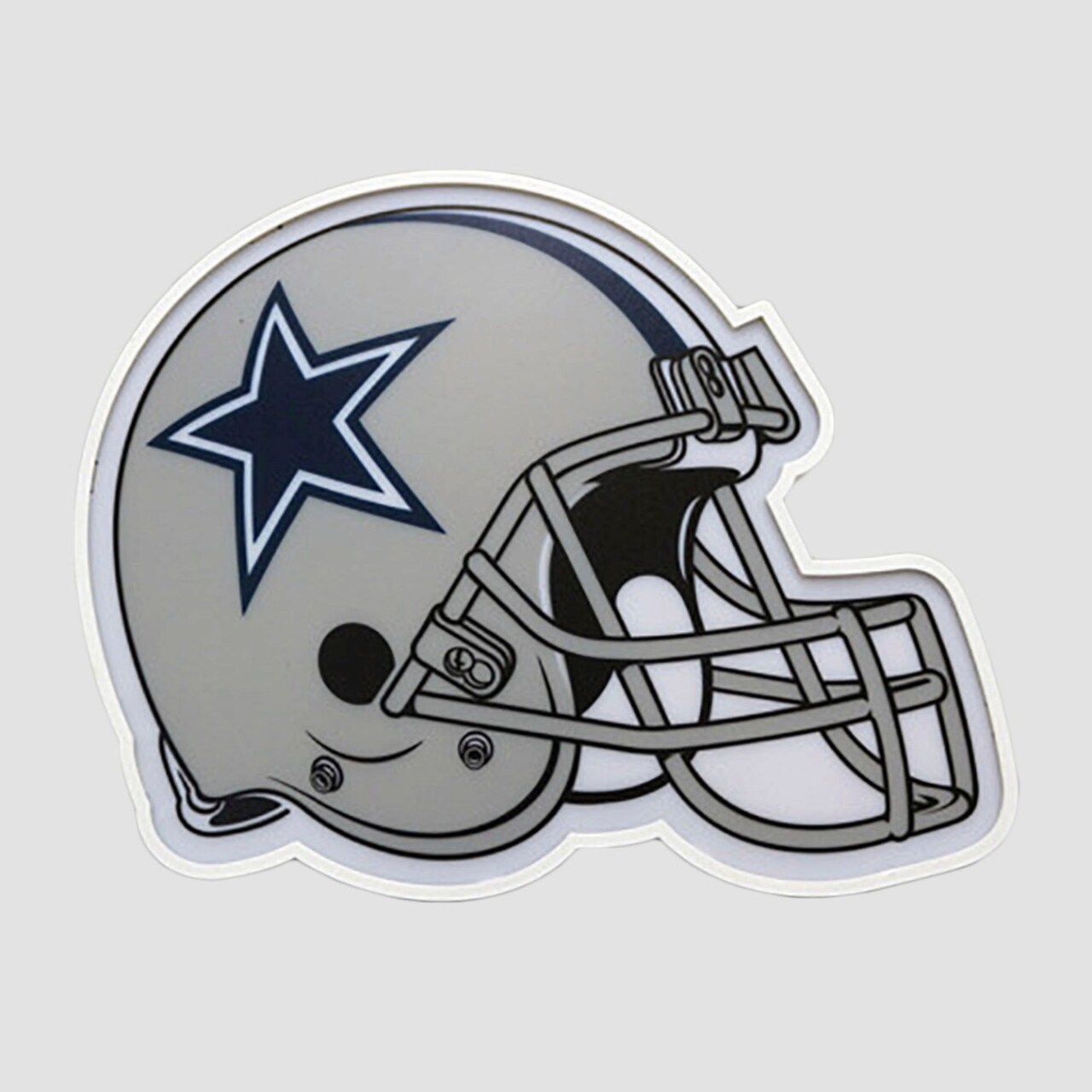 The Memory Company 13.5" Navy Blue and White NFL Dallas Cowboys LED Helmet Lamp